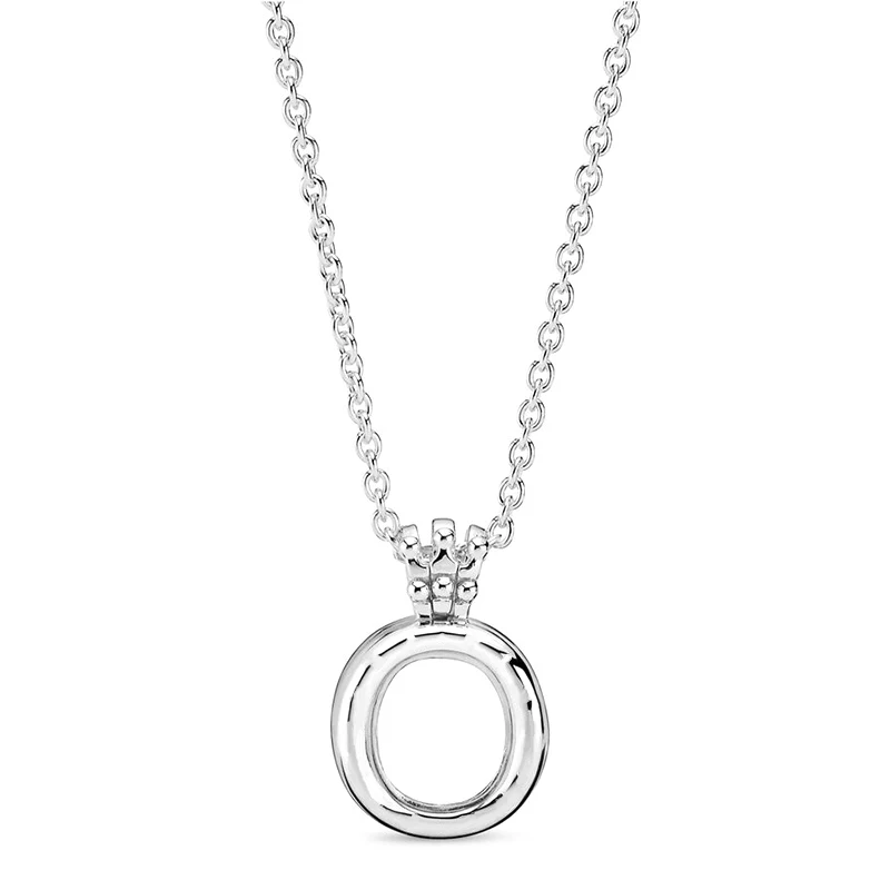 Новинка 2019 100% 925 Чистое серебро плавающее медальон Корона O Beads & подвеска Pave