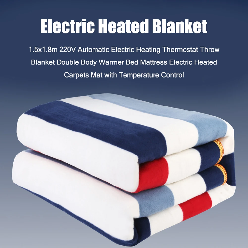 Electric Heated Blanket Duvet Bed Spread Bedroom Soft Covers Warm Heat Bedding