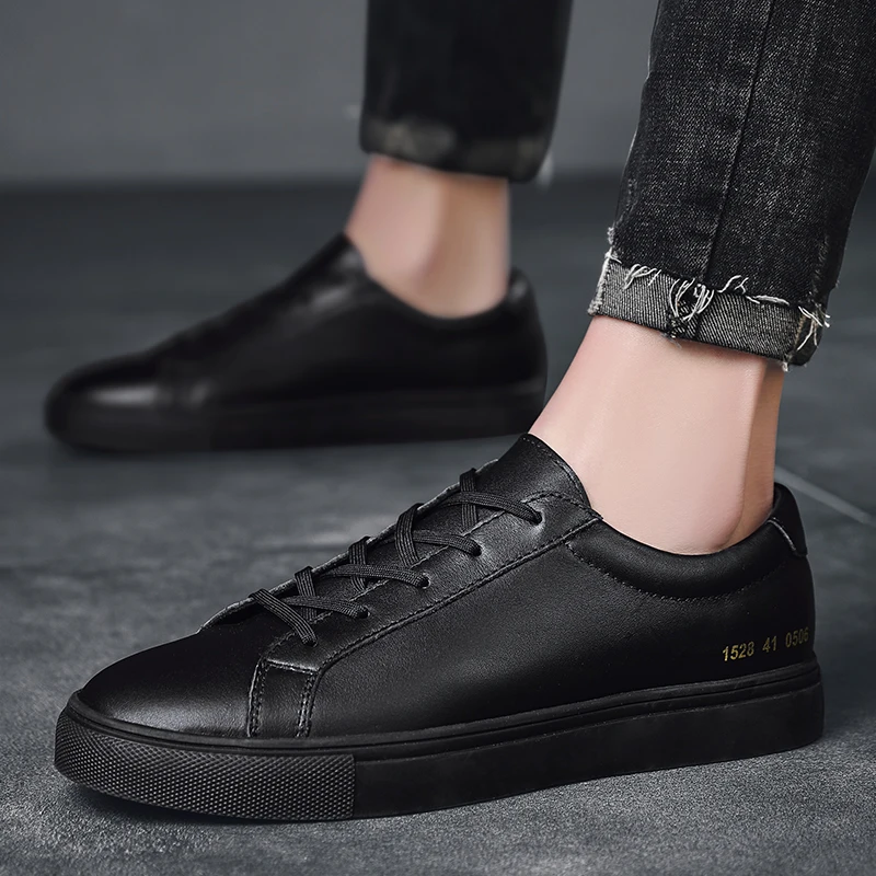 Men Fashion Leather Casual Loafers Soft Comfortable Shoes Men's Lightweigh Moccasins Sneakers | Обувь