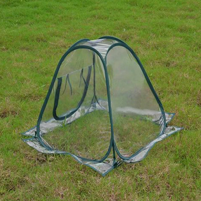 PVC Portable Foldable Mini Garden Greenhouse Cover Flower House Planting Insect-Proof Bird Cover for Outdoor Protection garden greenhouse cover