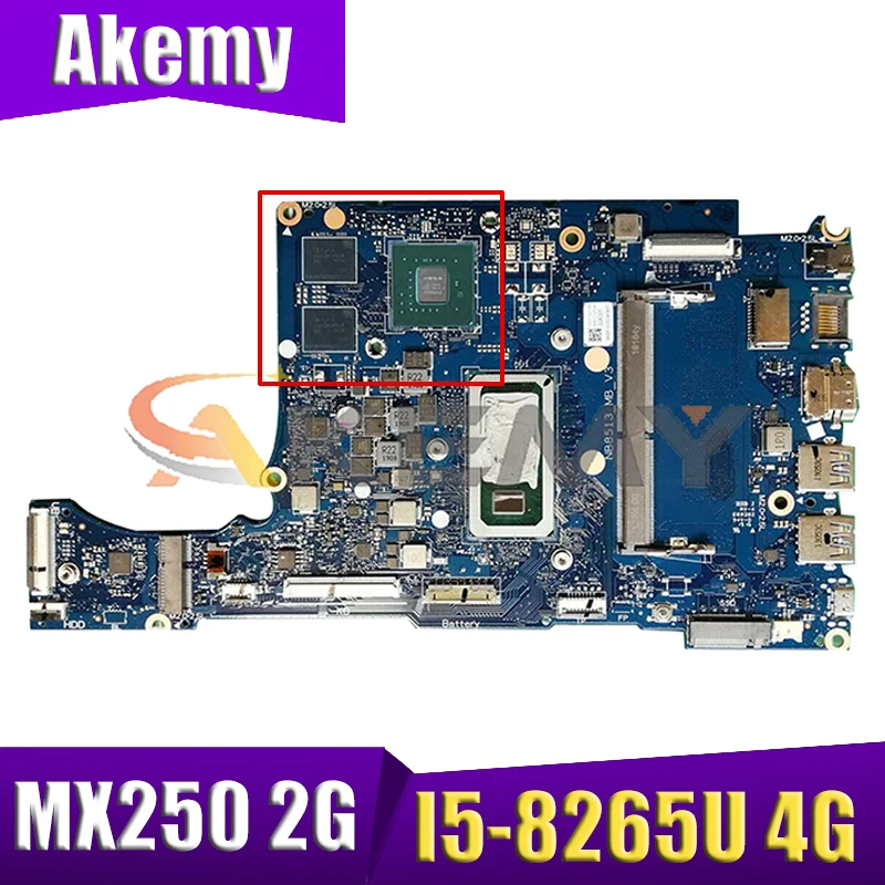 Для Acer Aspire 5 A514 A514-52 A514-52G материнская плата портативного компьютера с I5-8265U 4G-RAM MX250