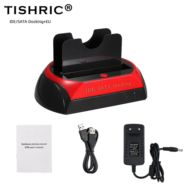 TISHRIC ALL In One HDD Docking/Dock Station HD Dual SATA IDE vers
