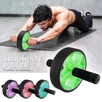 

Fitness Equipment Portable Muscle Training Body Building Exercise Wheel Abdominal Roller Home Gym Mute Fat Burning Arm Waist TPE