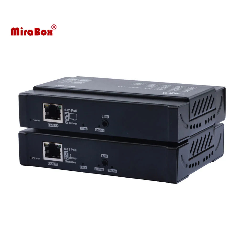 Удлинитель Mirabox 4K HDMI более IP 50 мс задержка YUV 4:4:4 Поддержка PoE ИК пульта