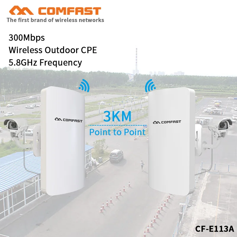 

2pcs 3km long range High Power Outdoor CPE Wifi Repeater 5.8GHz 300Mbps Wireless Wifi Router AP antenna Bridge Nano station AP
