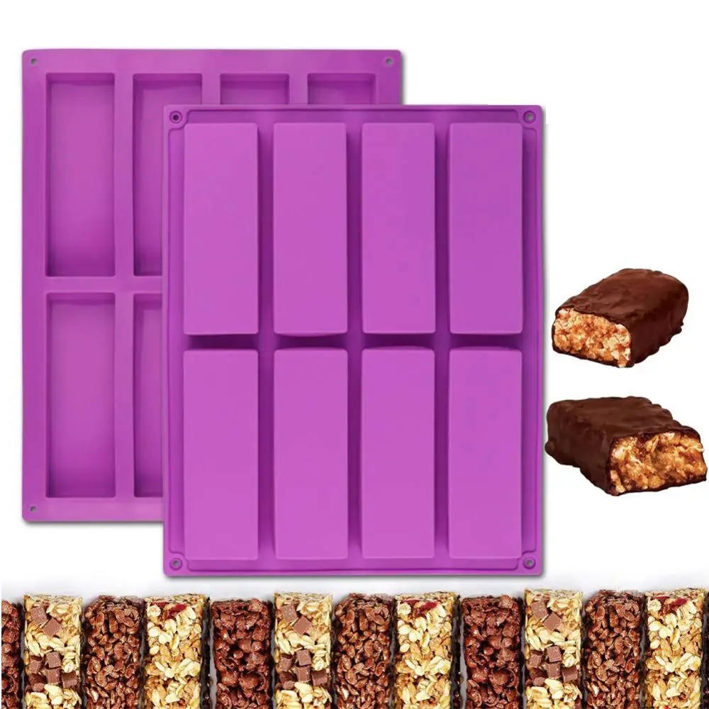 

Silicone Rectangle Cake Mold Silicone Chocolete Mold Fruit Pie Mould Baking Cookie Tools Ice crime Mold DIY Pastry Tools