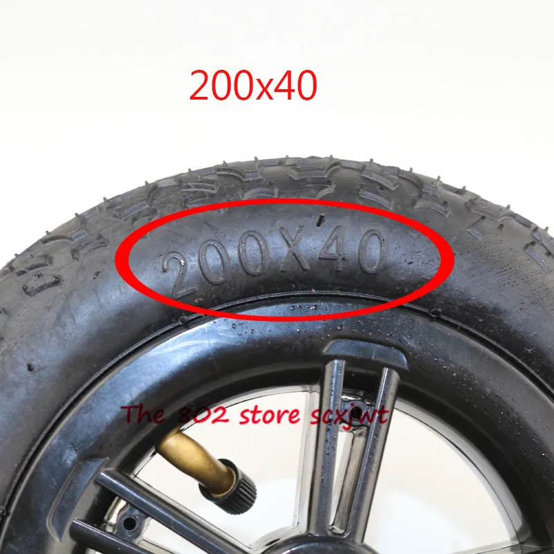 Высокое качество 200X40 колеса 8 дюймов резиновые tires200* 40 воздушное колесо подходит для складной велосипед электрический скутер мотоцикл детский автомобиль