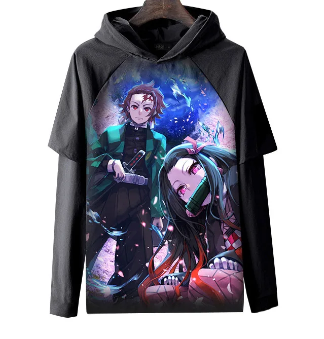 Толстовка Demon Slayer, толстовка с капюшоном, модная популярная осенняя и зимняя одежда