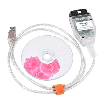 

V14.30.023 Diagnostic Cable Win7 Win10 32/64bit Latest MINI VCI Interface For Toyota TIS OEM Diagnostic Software OBD2 Cable