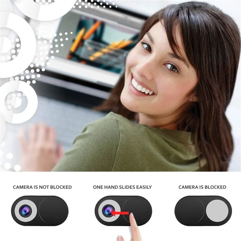 3 шт., ультратонкая металлическая веб-камера, защитная наклейка для ноутбука, планшета, телефона