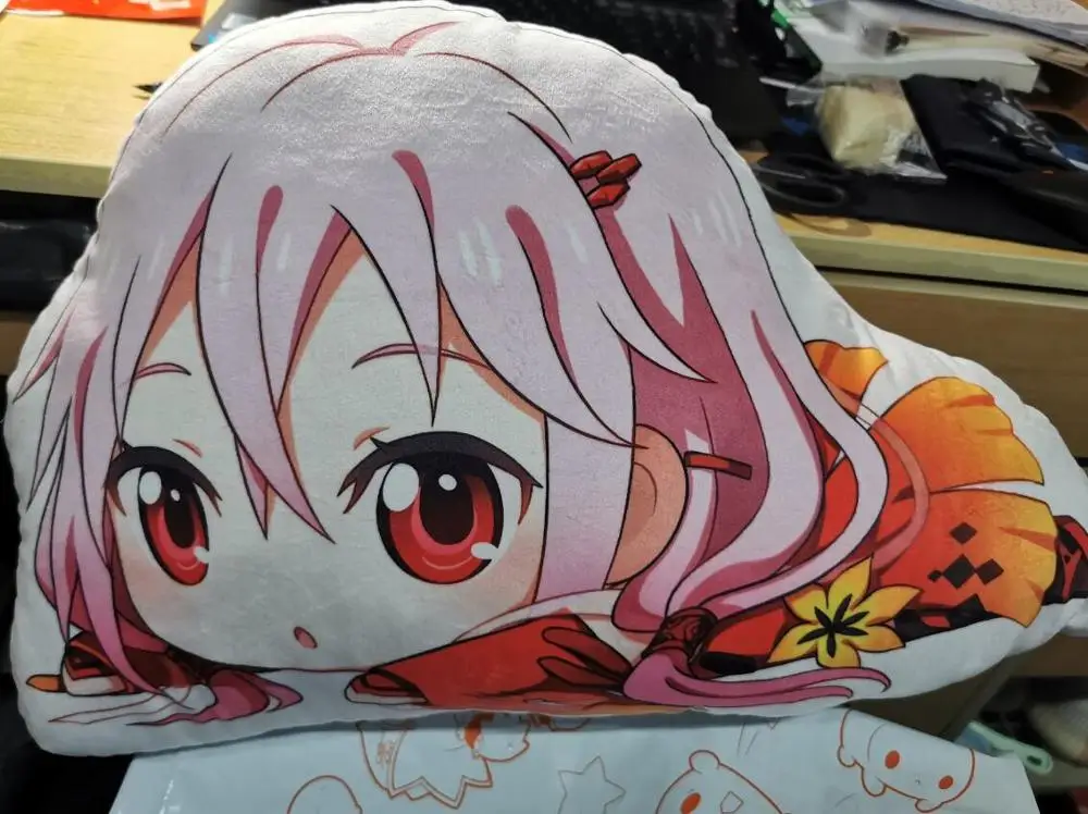 Японское аниме Guilty Crown Yuzuriha Inori Косплей милая Кукла Плюшевая мягкая подушка диванная подушка игрушка Рождественский подарок