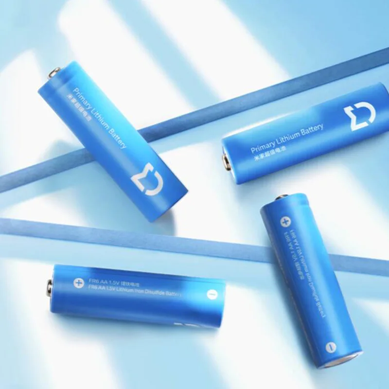 4 шт. Xiaomi Mijia Super Battery AA 2900 мАч литий Железный аккумулятор прочный 1 5 в высокая