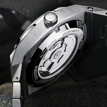 CADISEN New 42MM Men Watches Mechanical Automatic NH35A Blue Watch Men 100M Waterproof Brand Luxury Casual Business Wristwatch 2