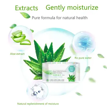 

26Pcs/bag Aloe Soft Wet Wipes for Hands Portable Antiseptic Cleaning Wet Tissue for Home Baby Adult Antibacterial Wet wipes