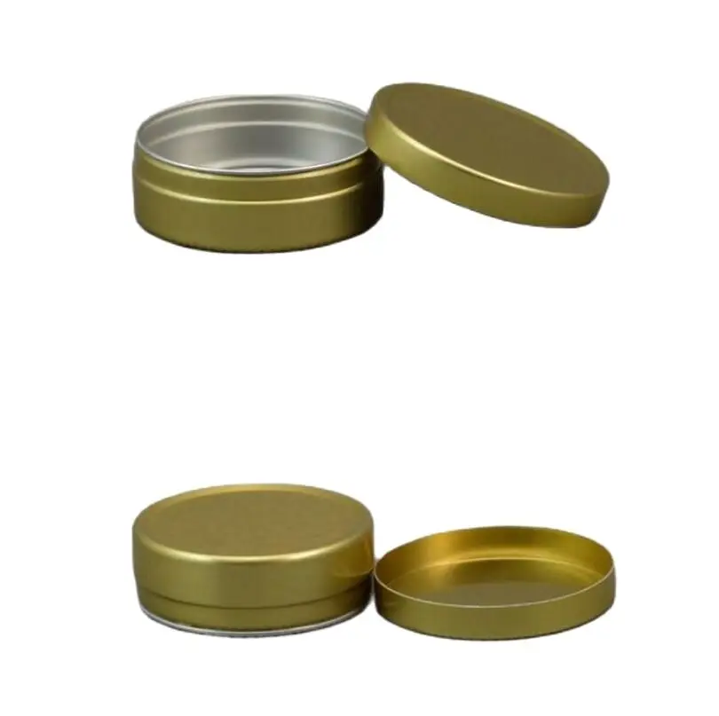 

10g gold aluminum cream bottle,cosmetic container,eyeshadow container,power container,cream jar,Cosmetic Jar,Cosmetic Packaging