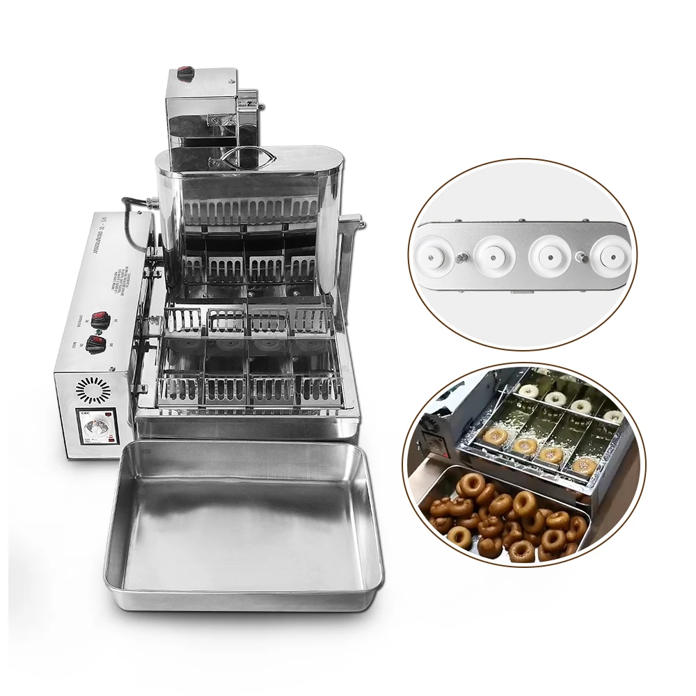 ITOP 2000W Commercial Automatic Production Donut Making Machine 6L Stainless Steel Electric Frying Mini Doughnut  Makers