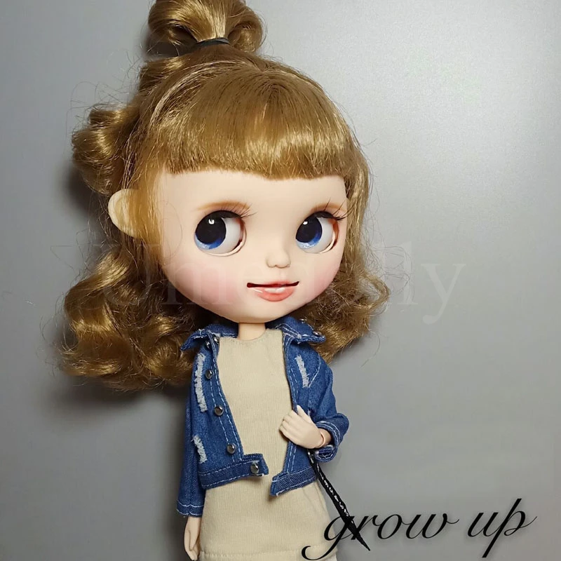 1 шт. крутая Модная Джинсовая куртка одежда для Blyth, Azone S, OB 24 Кукла Одежда аксессуары Игрушки для девочек