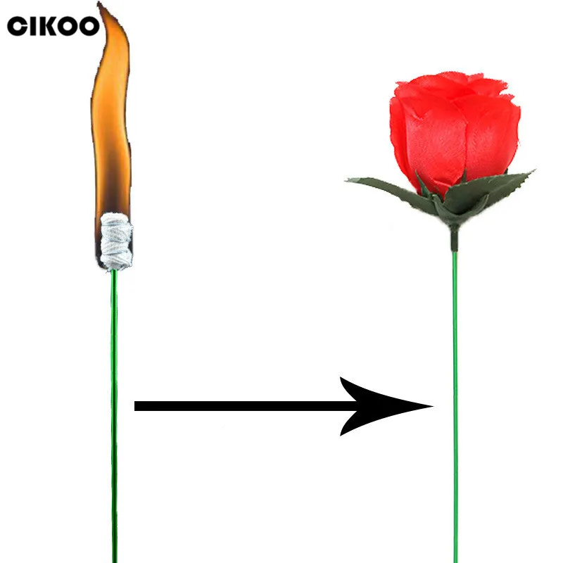 Фокусы Забавный подарок горелки изменения розы фокусы забавная Новинка-сюрприз Шутки Шутка мистический забавная игрушка