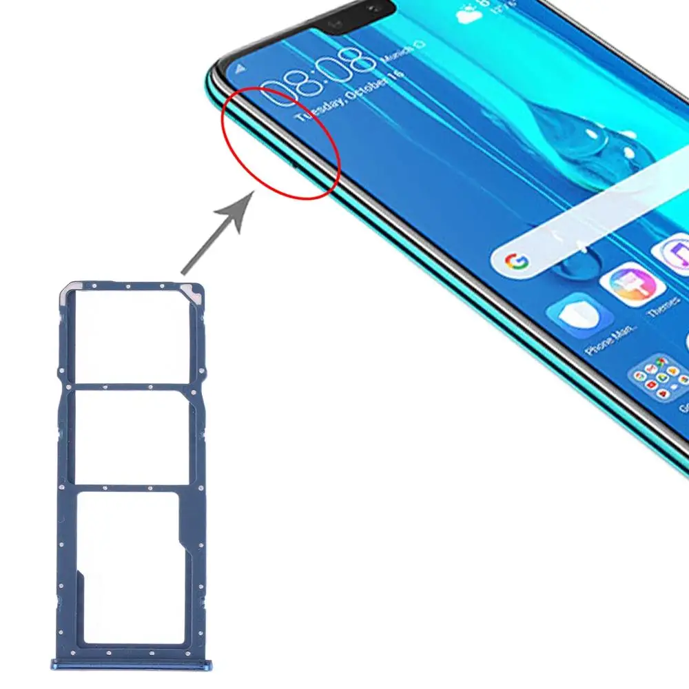 Лоток для sim-карт+ лоток для карт SD Micro для huawei Y9