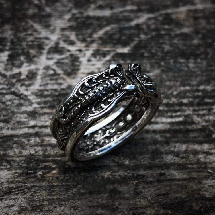 

925 Silver Original Ring Handmade Personality Men And Women Open Ring