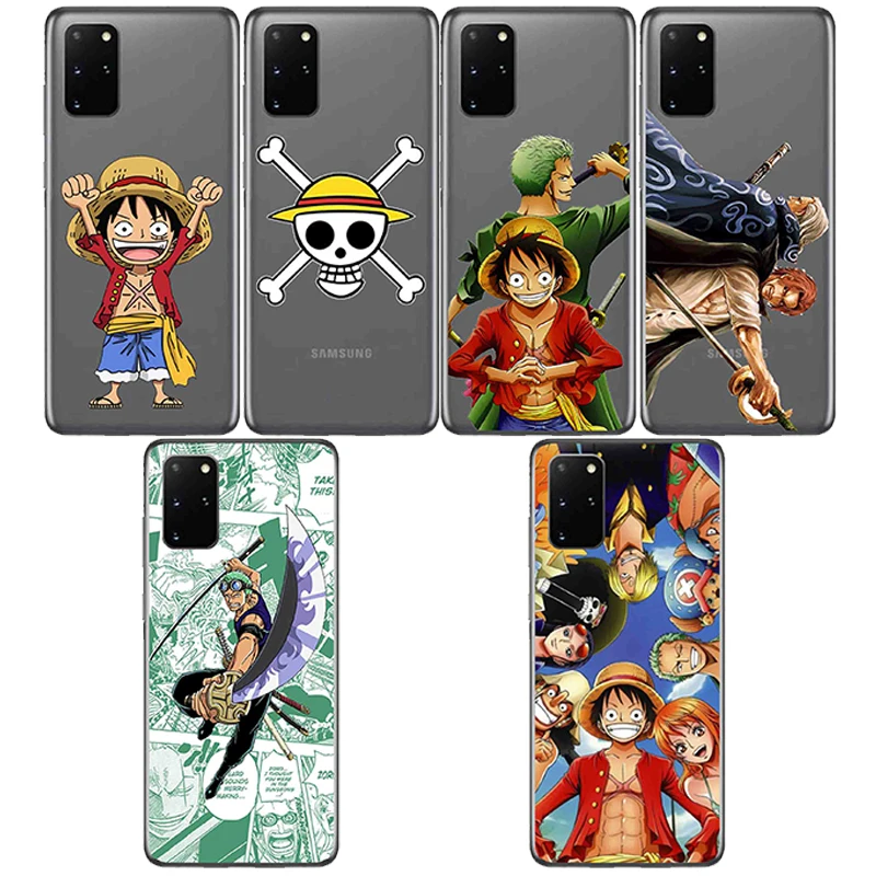 

ONE PIECE phone case Silicone Case Coque for Samsung S20 S11plus S10e S20 Ultra S11e Note10 plus Note9