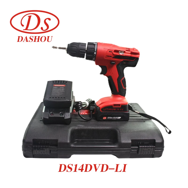 

DS 14.4V Lithium Rrechargeable Hand Drill DS14DVD-LI Electric Screwdriver Impact Drill Driver Power Tool 1 PC