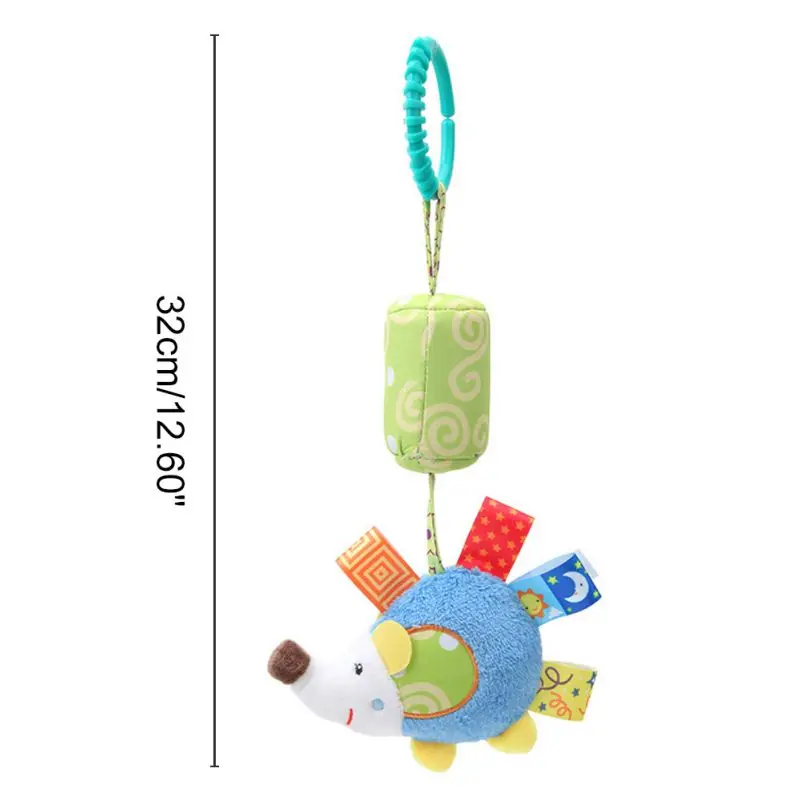 Детская игрушка для новорожденных плюшевые коляска игрушки, погремушки для младенцев, зарядные батареи для мобильных телефонов с рисунками зверей из мультфильмов подвесные детские игрушки с колокольчиком