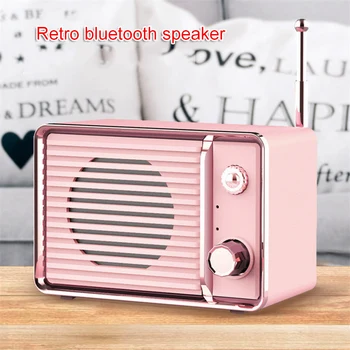 

Bluetooth Mini Retro Speaker 3D Wireless Super Bass Portable Loudspeaker VDX99
