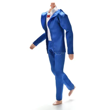 1 Set High Quality Blue Color Coat Shirt Pants Clothes Suit For  Ken Dolls Clothing 1