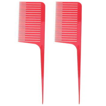 

2pcs Hair Dyeing Comb Tool Professional Hair Tint Comb Hair Dye Comb High Temperature Resistant Oil Head Comb For Salon Styling