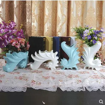 

European marine animal style vase, creative home office restaurant bar table decoration crafts, wedding decoration gifts