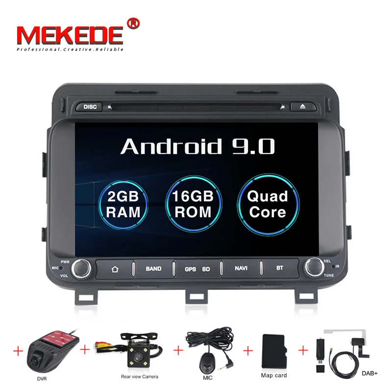 16G camera DVR DAB MEKEDE 2 Din Android 9 gps навигация Мультимедиа dvd-плеер для Kia K5 optima Magentis автомобильная стереосистема Bluetooth wifi OBD - Цвет: 16G camera DVR DAB
