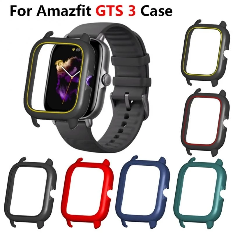 

Protective Watch Case Cover for Huami Amazfit GTS 3 PC Protection Protective Shell Case Screen Hollow-out GTS3 Watch Frame