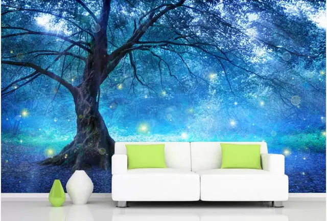 매직 신비한 숲 벽화로 집을 놀라운 예술 작품으로 탈바꿈하세요.