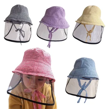 

Children Adults Safety Mask Protective Cap Boys Girls Foldable Anti-Fog Saliva Particulate Splash Outdoor Fishermen Hat