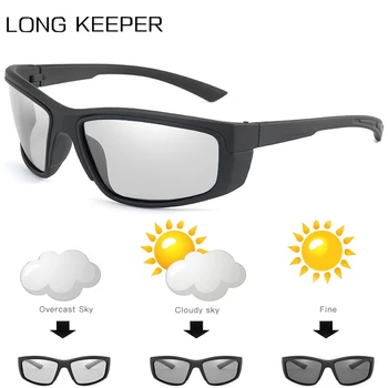 

Photochromic Sunglasses Men Women Polarized Chameleon Discoloration Sun Glasses Eyeglasses Sport Square Driving Goggles UV400
