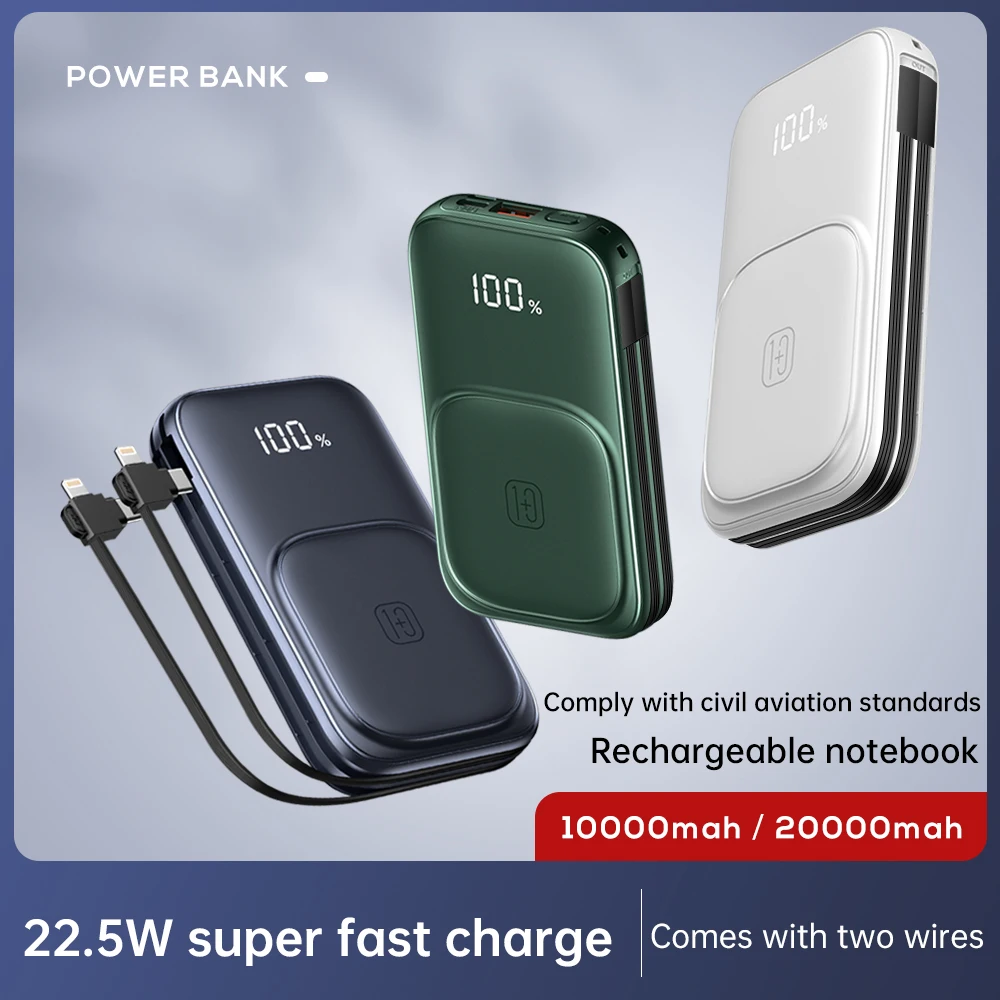 

20000mAh Magnetic Qi Wireless Charger Power Bank for iPhone 12 13 14 Fast Charger Powerbank with Cable for Xiaomi Samsung Huawei