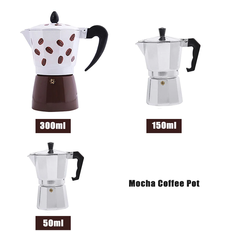 Кофеварка MICCK Mocha алюминиевая кофеварка для приготовления мокко эспрессо