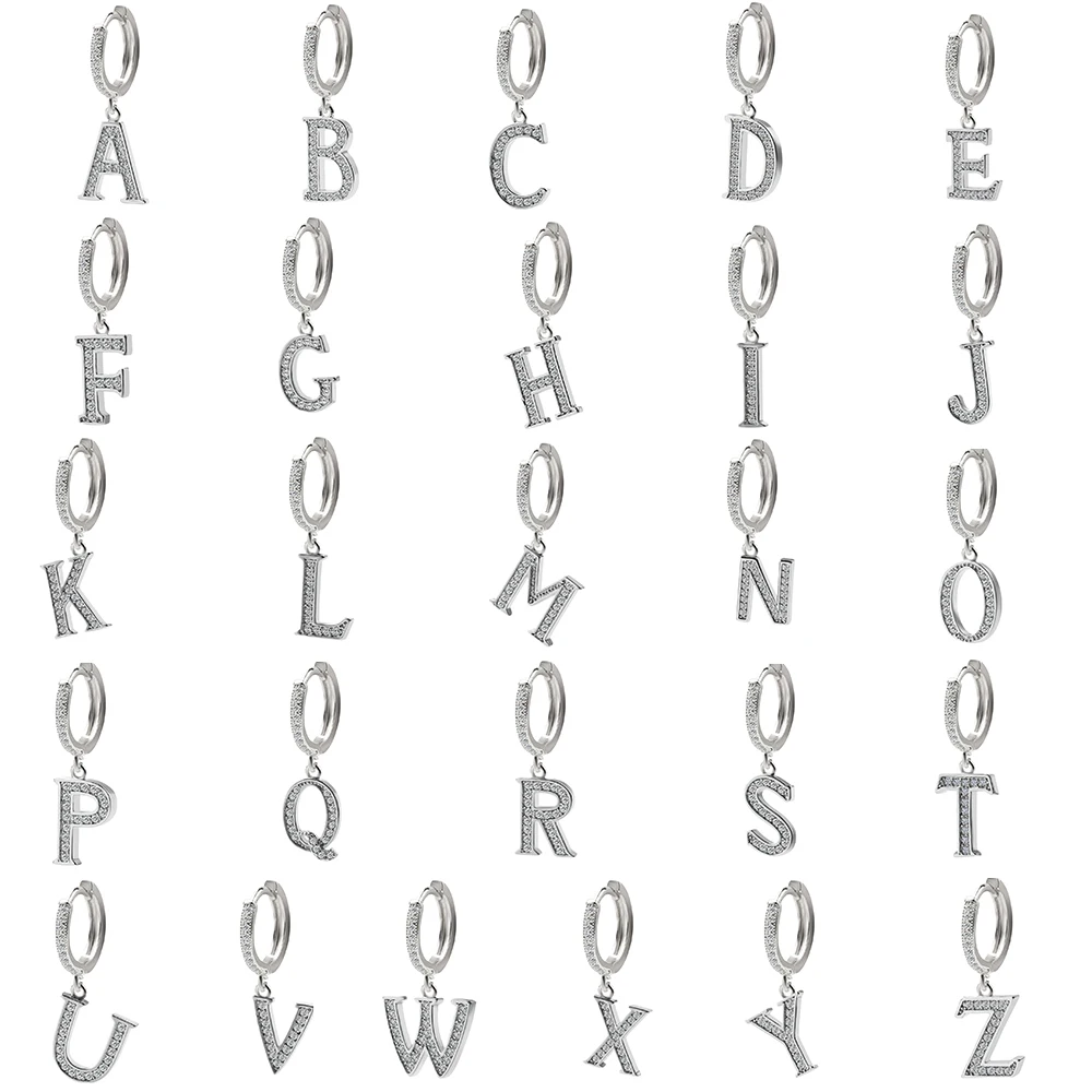 Серьги-пирсинг для женщин 26 букв | Украшения и аксессуары