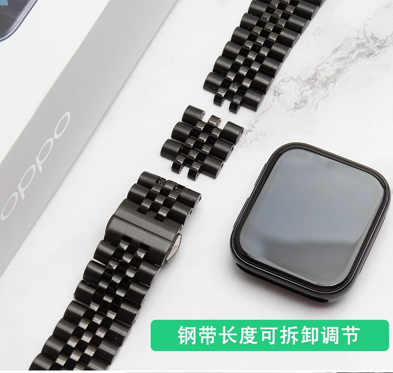 Stainless Steel Band For OPPO Watch Strap 46mm Band Replacement Bracelet for oppo watch 41MM 46MM band accessories wristband