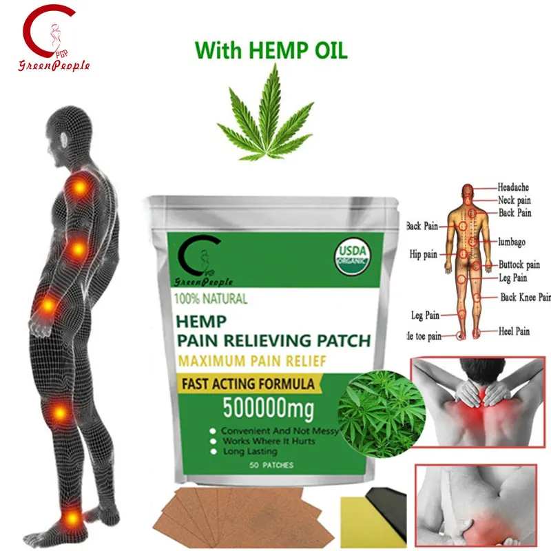 GPGP Greenpeople Herbal He -mp oil Pain Relief Patch To Relieve Joint Rheumatism Neck and Back | Красота и здоровье
