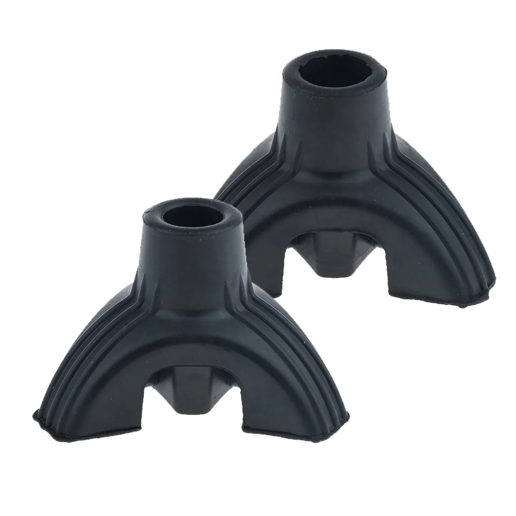 Pack of 2pcs, Tripod Rubber Tip For Cane Walking Non-skid Stick Cruches Support Base 5/8 inch 3/4 inch