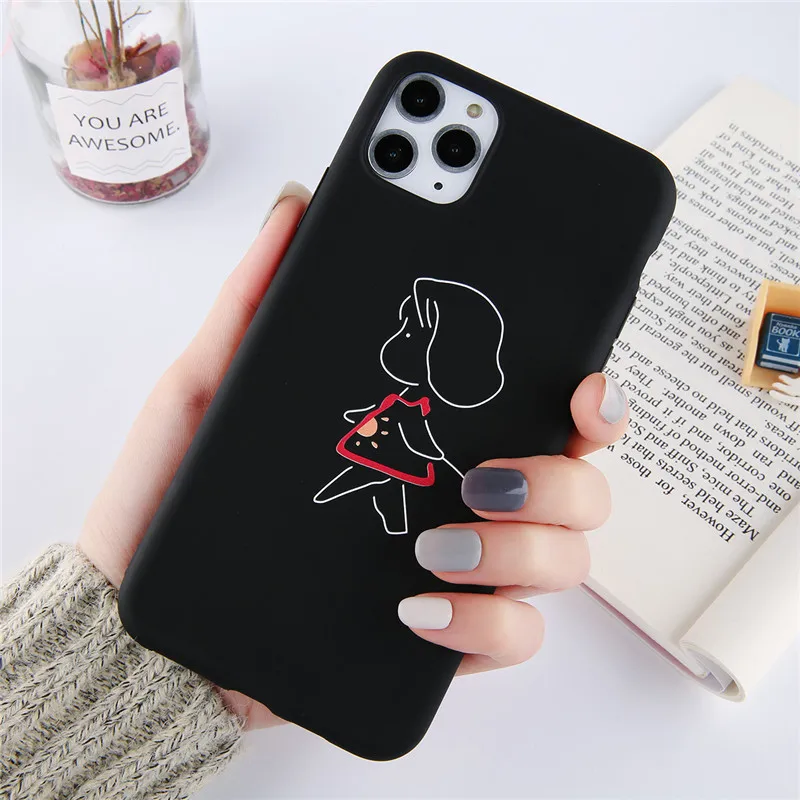 Чехол для телефона USLION Leon Uncle Girl для iPhone 11, 7, 8 Plus, X, XR, XS, Max, классный мультяшный чехол s для iPhone 6, 6S Plus, мягкий силиконовый чехол - Цвет: AC8944