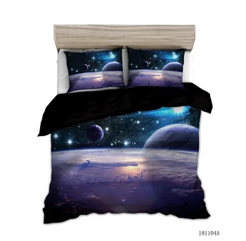 

Space Astronaut Luxury Bedding Set Gift 100% Soft Microfiber 1PC Duvet Cover with 1/2PC Pillowcases Drop Shipping Responsibility