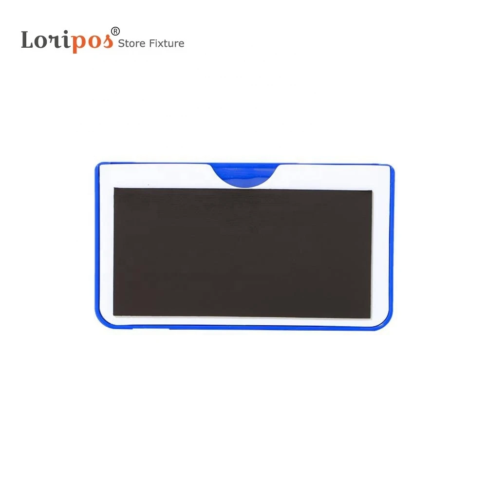 Plastic Warehouse Storage Shelf Label Tag Tab Sign Name Card Holders Soft Strong Magnetic Back Refrigerator Photo Magnet Frames