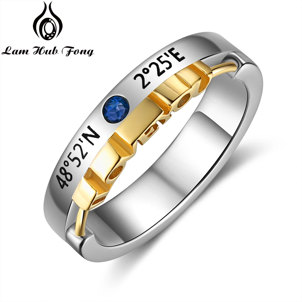 

Мужское обручальное кольцо с имитацией камня и имени