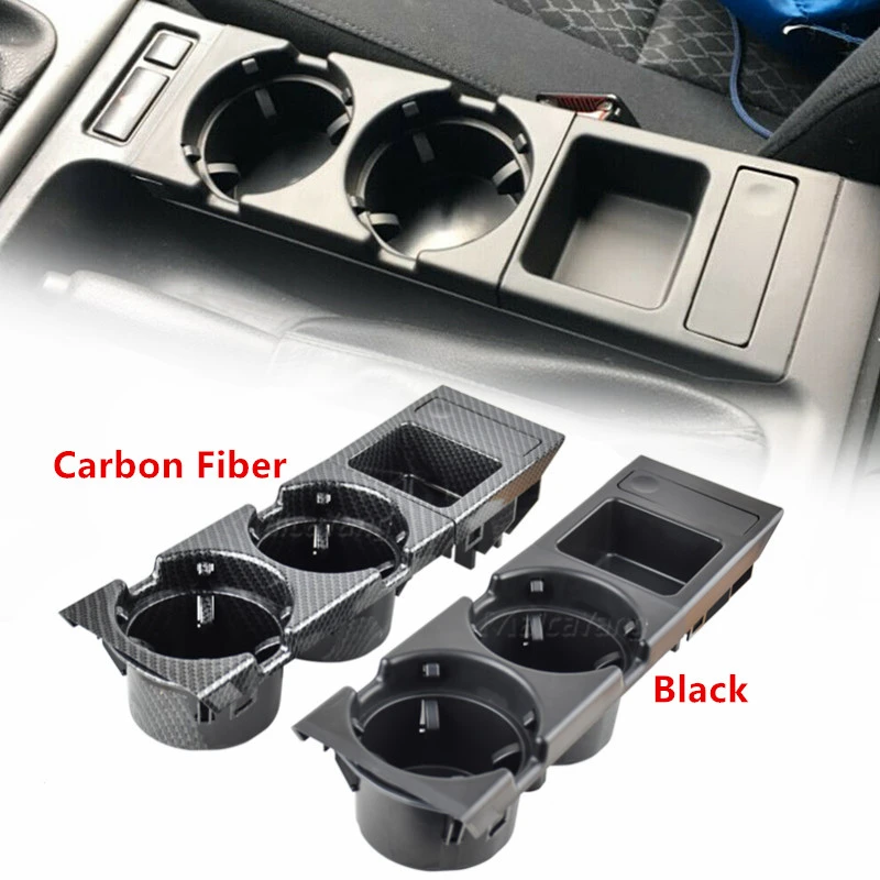 Front Center Cup Holder For BMW E46 3 Series 1999-2006 51168217953 Carbon Fiber