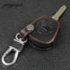 jingyuqin Car folding key Leather Case for LADA Sedan Largus Kalina Granta Vesta X-Ray XRay Remote Key Fob Cover Protect Set ► Photo 2/6