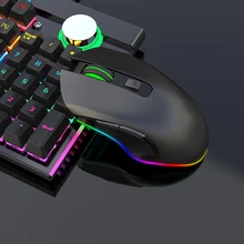 Проводная игровая мышь USB 7200 dpi 6400 dpi RGB оптическая Эргономика для геймеров, ноутбуков, ПК, мыши 7/6 независимо от кнопок для ноутбука, ПК геймера