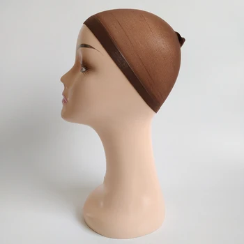 10pcs/Lot Wig Caps For Making Wigs Stocking Wig Cap Snood Nylon Stretch Mesh Nude Flesh Weaving Nude Wig Cap 4